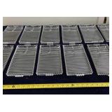 Hazel Atlas Orchard Crystal Snack Glass Trays