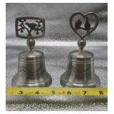 Crown & Rose Pewter Bells From 12 Days of