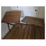 Vintage Wooden Drafting Table and Folding Table