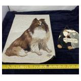 Smoky Mountain Pottery Dog Sign and Shetland