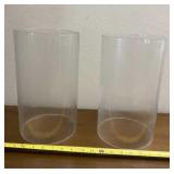 India Glass Cylinders/Lamp Shades