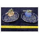 New Dennington Potters Holiday Cheese Ball Dishe