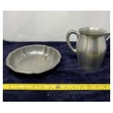 Les Etains pewter dish and Reed & Barton Pewter