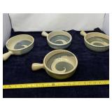Hand Crafted Bowls with Handles