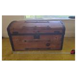 Wooden Dome-Top Trunk 28x15x15.5