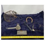 Conical Ice Cream Scoop. Rustic Potato Masher,