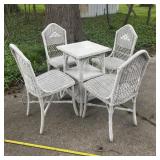 Wicker Table with Chairs