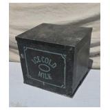 Old Front Porch Metal Milk Bottle Cooler