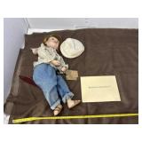 Vintage Collectible Porcelain Doll, "Yesterday