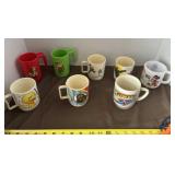 Vintage Plastic Mugs including
