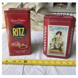 Ritz Crackers and DM Ferry & Co Seed Tin