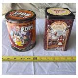 Tootsie Roll and  Tootsie Pop Tins