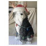 32ï¿½x20ï¿½ Sheep Dog Christmas Decoration