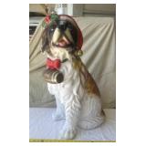 St Bernard Christmas Decoration Light Up