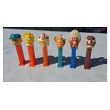 6 Pez Dispensers