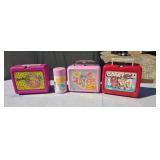 Three Lunch Boxes Barbie, Fluppy Dogs, & Garfield