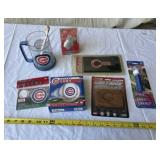 Cubs Cup, Pencils, Glass Ornament, Postcard,