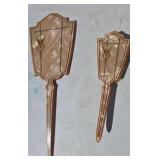 Art Deco Dresser Set Mirror with Brush