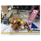 Stuffed Animals with Doll Stroller
