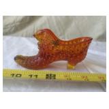 Fenton Glass Hobnail Shoe