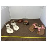 Size 7 MK Sandals and LV Belt Size 46, and Off