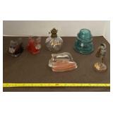 Hemingray Insulator, Miniature Clear Glass Oil