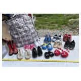 Various Sizes of Kid Shoes with Tote