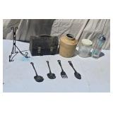 Cast-Iron Utensils Old Lunch Box Coca-Cola Straw
