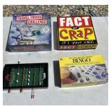 Travel Trivia, Fact or Crap, Mini Foos Ball and