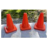 3 Orange Cones