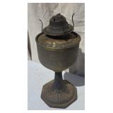Old Kerosene Lamp Marked Handling on Cast Iron