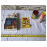 Antique Games Stack Em Chairs, Tornado Tube, and