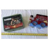 Rambo Lunchbox with Thermos, and Wheels Wings and