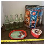 Coca-Cola Bottles and Tins
