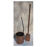 Gallon Stone Crock and Wood Dasher