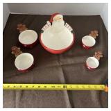 Santa Clause Mixing Bowl with Measuring Cups