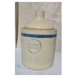 Blue Band Stoneware Gallon Jug