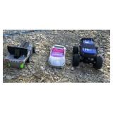 Remote Control Truck (no remote) and Toy Cars
