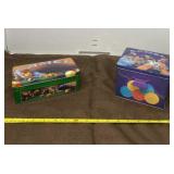 Camel Tin with New Poker Chips and Cards with