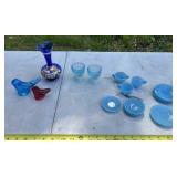 Assortment of Blue Dishes