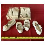 Box of Baby Deer Baby/Doll Shoes. Some Cracked