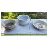 Clay Bowls and Plate