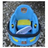 Flybar Cocomelon 6V Electric Bumper Car in Blue