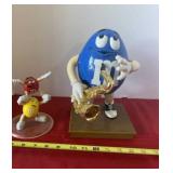 M&M Plastic Candy Dispenser and Figurine
