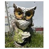 Owl Concrete Statue