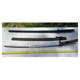 Samurai Swords with Wooden Sword