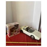 Barbie Convertible Car and Baby Pushing Cart