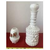 Fenton Hobnail Milk Glass Candle Bowl