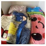 Baby Blankets including Spider Man and Bat Man
