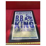B. B. King Plexiglass Framed Poster 16 x 24